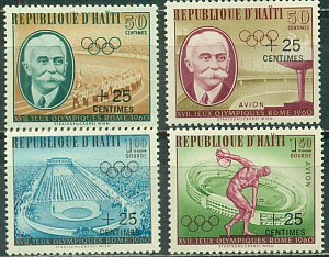 Гаити, 1960, Летняя Олимпиада (II), Надпечатка, 4 марки
